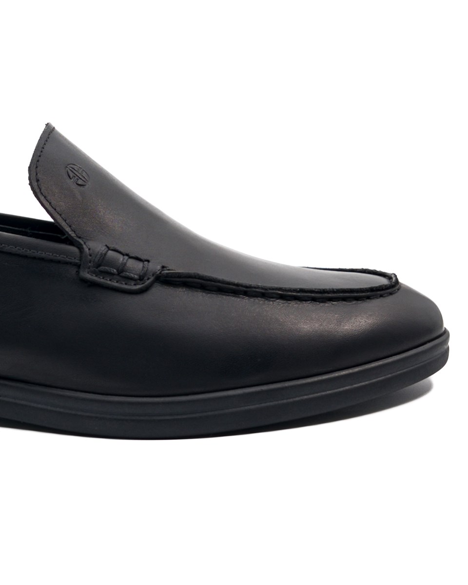 Allegro Siyah Hakiki Deri Erkek Loafer Ayakkabı