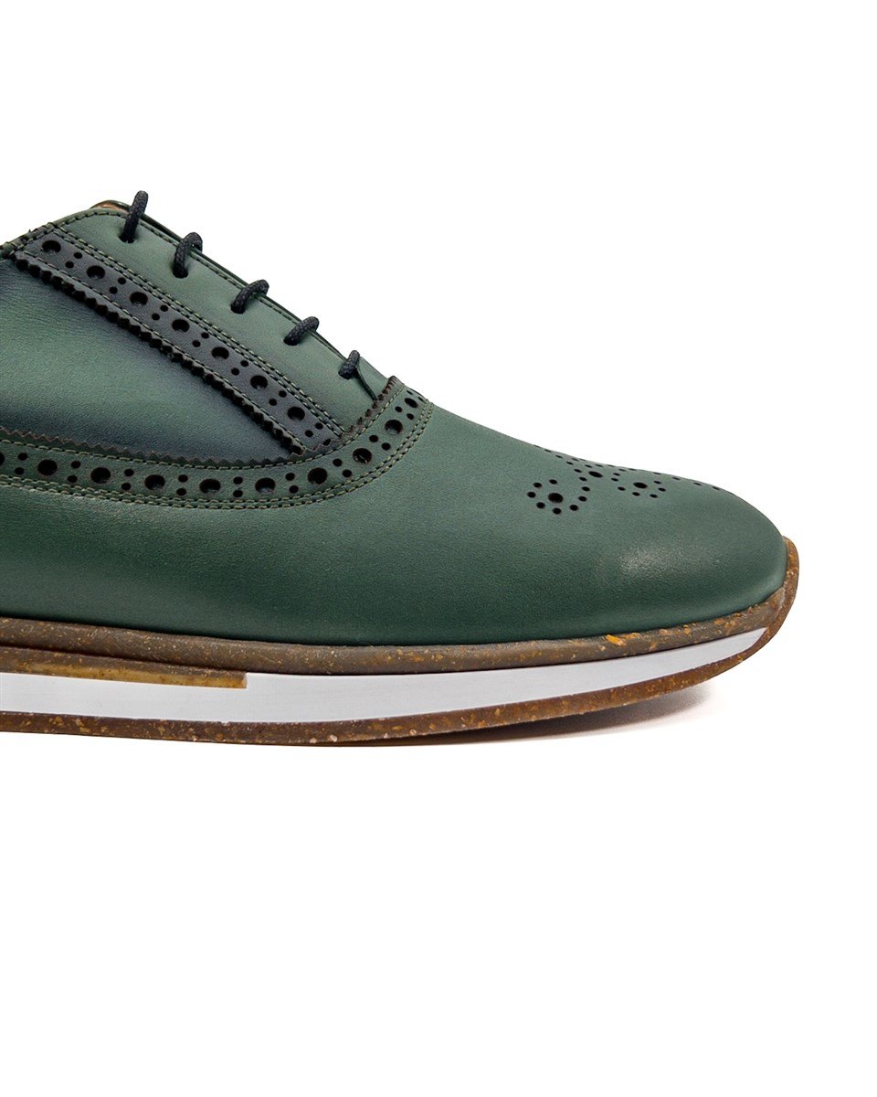 Presto Yeşil Hakiki Deri Günlük Erkek Ayakkabı